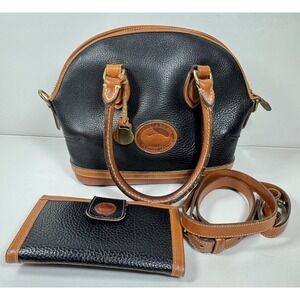 Dooney & Bourke All-Weather Norfolk Dome Satchel Pebbled Leather Wallet